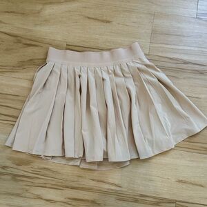 Beige All in Motion Pleated Tennis Skirt Skort NWT
